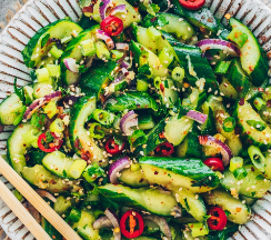 VK4 Zerdrückte Gurken Salat